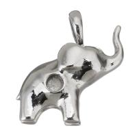 Stainless Steel Pendant Setting, Elephant, fashion jewelry & for woman 4mm Approx 6mm 