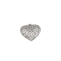Colgantes del corazón de acero inoxidable, Sostenible & Bricolaje & diverso tamaño para la opción, color original, Vendido por UD