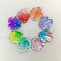 joyas de colgante de cristal de corazón, Vidrio, Sostenible & Bricolaje, más colores para la opción, 15x16mm, 100PCs/Bolsa, Vendido por Bolsa