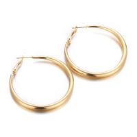 Mode Eisen Prise Kreis Ohrringe, Modeschmuck & verschiedene Größen vorhanden, goldfarben, verkauft von Paar