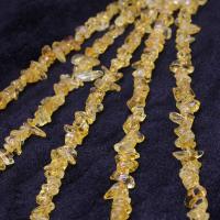 Chips de pierres précieuses , perles de citrine, DIY & normes différentes pour le choix, Jaune, Vendu par brin