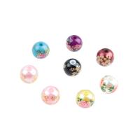 Harz Perlen Schmuck, rund, unterschiedliche Farbe und Muster für die Wahl & DIY & verschiedene Größen vorhanden, keine, 100PCs/Tasche, verkauft von Tasche