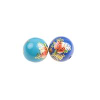 Harz Perlen Schmuck, rund, unterschiedliche Farbe und Muster für die Wahl & DIY & verschiedene Größen vorhanden, keine, 100PCs/Tasche, verkauft von Tasche