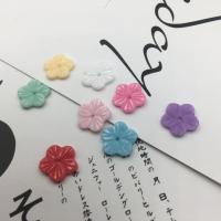 Flower Resin Beads, Plum Blossom, DIY 14mm 