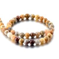 Perlas naturales ágata loca, Ágata loca, Esférico, pulido, Bricolaje & diverso tamaño para la opción, azul, Vendido por Sarta