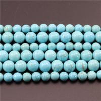 Natural Turquoise Beads, Round, polished, DIY blue 