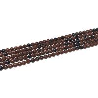 Бусины из камня махагон-обсидиан, коричневато-красный обсоди, Круглая, полированный, DIY, 3mm, продается Strand