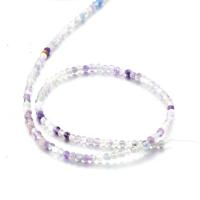 Natural Amethyst Beads, Round, polished, DIY, 3mm 