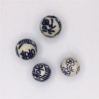 Kunstdruck Porzellan Perlen, rund, DIY & verschiedene Größen vorhanden & verschiedene Stile für Wahl, 10PCs/Tasche, verkauft von Tasche
