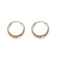 Zinc Alloy Huggie Hoop Earring, fashion jewelry & for woman, gold, 17mm 