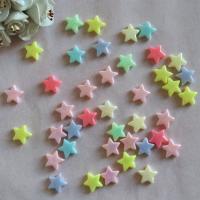 Resin Jewelry Beads, Star, colorful plated, DIY 14mm 