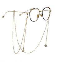 Zinklegierung Brillenkette, nachhaltiges & Anti-Skidding, keine, verkauft von Strang