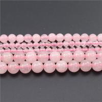 Natürliche Rosenquarz Perlen, rund, poliert, DIY & verschiedene Größen vorhanden, verkauft von Strang