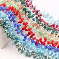 Teardrop Crystal Beads, Lampwork, polished, DIY 6MMx12MM 