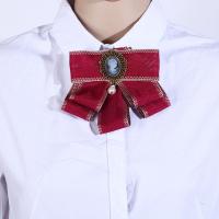 Женская галстук-бабочка, ткань, Бантик, ювелирные изделия моды & со стразами, Много цветов для выбора, продается PC