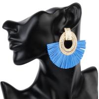Fashion Tassel Earring, Zinc Alloy, fashion jewelry 