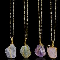 Gemstone Necklaces, Zinc Alloy, with Natural Stone, fashion jewelry 