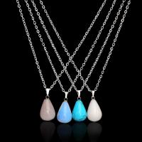 Gemstone Necklaces, Iron, with Gemstone, fashion jewelry 