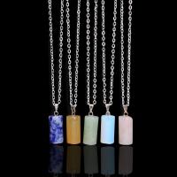Gemstone Necklaces, Zinc Alloy, with Gemstone, fashion jewelry 