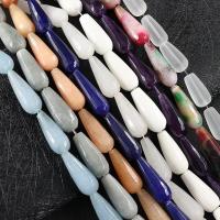 Mixed Gemstone Beads, Natural Stone, Teardrop, polished, DIY Approx 
