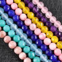 Perles en marbre naturel, Pierre naturelle, Rond, DIY & facettes, plus de couleurs à choisir, 8mm, Environ Vendu par brin