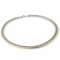 Titanium Steel Chain Necklace, plated, for man Approx 10.23 Inch 