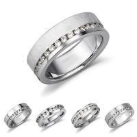 Men Stainless Steel Ring in Bulk, fashion jewelry  & for man & with rhinestone 