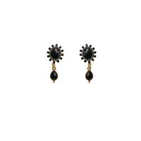 Zinc Alloy Rhinestone Drop Earring, fashion jewelry & for woman & with rhinestone 