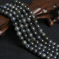 Labradorit Perlen, rund, poliert, DIY, verkauft von Strang
