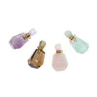 Piedras preciosas colgante, Botella de perfume, diferente color y patrón para la elección & Bricolaje, más colores para la opción, 35*16*11mm, Vendido por UD