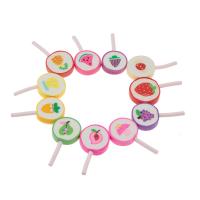 Polymer Ton Schmuck Anhänger, Lollipop, unterschiedliche Farbe und Muster für die Wahl & DIY, keine, 49*25*7mm, verkauft von PC