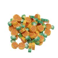 Fruit Polymer Clay Beads, Pineapple, DIY, yellow, 16*9*4mm 