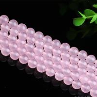 Pink Calcedony Beads, Round, polished, DIY Approx 15 Inch 