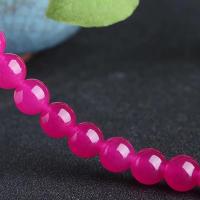Rose Chalcedony Beads, Round, polished, DIY Approx 15 Inch 