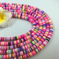 Polymer Clay Jewelry Beads, DIY, multi-colored, 6mm 