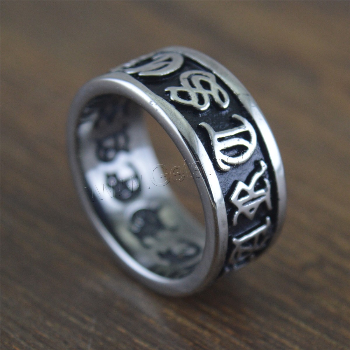 Titanium Steel Finger Ring, plated, different size for choice & for man, Sold By PC