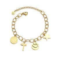 Stainless Steel Charm Bracelet, plated, for woman 