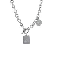 Stainless Steel Jewelry Necklace, fashion jewelry & for woman, 42.5CMuff0c1.6CM 