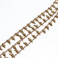 Brass Ball Chain, plated & DIY, metallic color plated, 2*3mm 