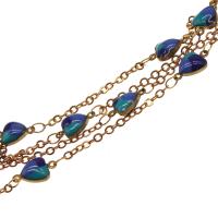 Brass Beading Chains, with enamel, plated & DIY, metallic color plated, 11*6*3mm 