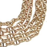 Brass Bar Chain, plated & DIY, metallic color plated, 10*6*3mm 