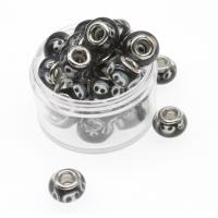 European Resin Beads, Round, DIY, Jet, 14*9mm Approx 5mm 