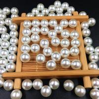ABS-Kunststoff -Perlen-Korn, ABS-Kunststoff-Perlen, rund, DIY & verschiedene Größen vorhanden & kein Loch, weiß, 2Taschen/Menge, verkauft von Menge