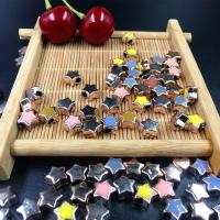 ABS Plastic Beads, Star, stoving varnish, DIY, mixed colors Approx 
