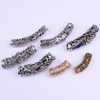 Zinc Alloy Curved Tube Beads, plated, durable & DIY 