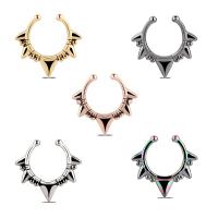 Bijoux de Piercing nez en acier inoxydable, bijoux de mode & unisexe, plus de couleurs à choisir, Vendu par PC