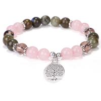 Gemstone Bracelets, Labradorite, Tree, plated, fashion jewelry & Unisex .08 Inch 
