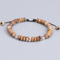 Gemstone Bracelets, Natural Stone, with Zinc Alloy, plated, fashion jewelry & for woman 