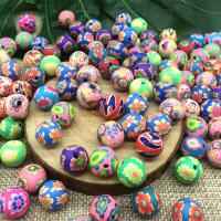 Round Polymer Clay Beads, stoving varnish, DIY Approx 2mm, Approx 