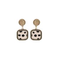 Zinc Alloy Drop Earring, fashion jewelry & for woman 